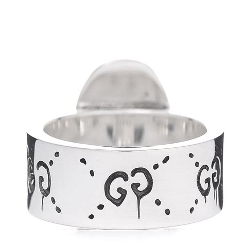 gucci ring double g silver|gucci sterling silver ghost ring.